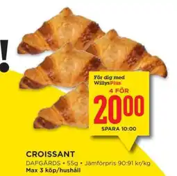 Willys Croissant erbjuda