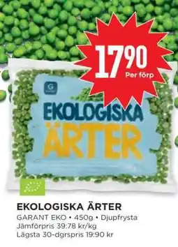 Willys EKOLIGISKA ÄRTER erbjuda