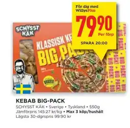Willys KEBAB BIG-PACK erbjuda