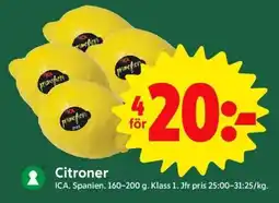ICA Supermarket Citroner erbjuda
