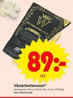 ICA Supermarket Västerbottensost erbjuda
