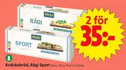 ICA Supermarket Knäckebröd, Rågi Sport erbjuda
