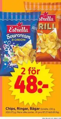 ICA Supermarket Chips, Ringar, Bågar erbjuda