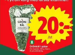 ICA Supermarket Grönkål i påse erbjuda