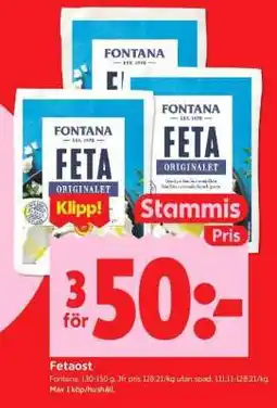 ICA Supermarket Fetaost erbjuda