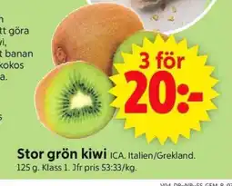 ICA Supermarket STOR GRÖN KIWI erbjuda