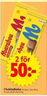 ICA Supermarket Chokladkaka Marabou erbjuda