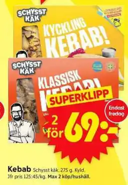 ICA Supermarket Kebab Schysst käk erbjuda