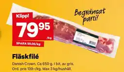 City Gross FLÄSKFILÉ erbjuda
