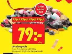 ICA Supermarket Lösviktsgodis erbjuda