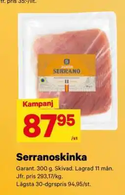 City Gross Serranoskinka erbjuda