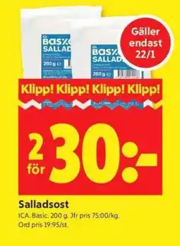 ICA Supermarket Salladsost erbjuda