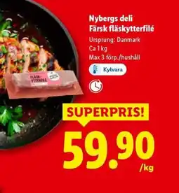 Lidl Nybergs deli Färsk fläskytterfilé erbjuda
