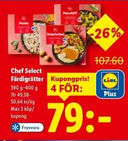 Lidl Chef Select Färdigrätter erbjuda