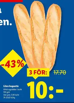 Lidl Liten baguette erbjuda