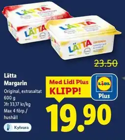 Lidl LÄTTA Margarin erbjuda