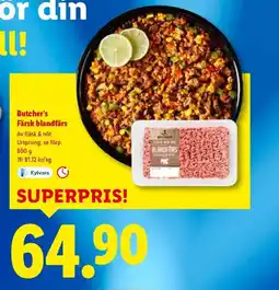 Lidl Butcher's Färsk blandfärs erbjuda