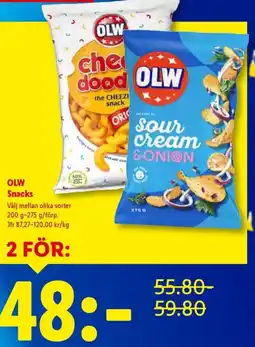 Lidl OLW Snacks erbjuda