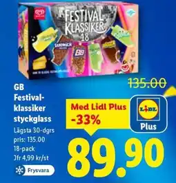 Lidl GB Festival- klassiker styckglass erbjuda