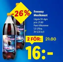 Lidl Freeway Musikmust erbjuda