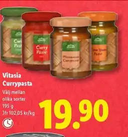 Lidl Vitasia Currypasta erbjuda