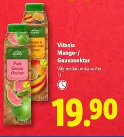 Lidl Vitasia Mango-/ Guavanektar erbjuda