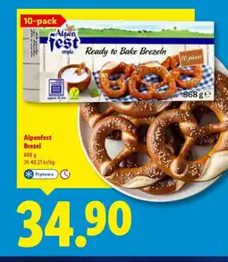 Lidl Alpenfest Brezel erbjuda