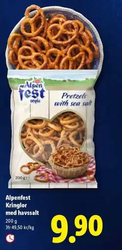 Lidl Alpenfest Kringlor med havssalt erbjuda
