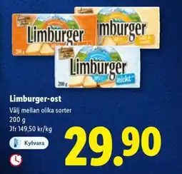 Lidl Limburger-ost erbjuda