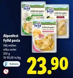 Lidl Alpenfest Fylld pasta erbjuda