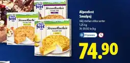 Lidl Alpenfest Smulpaj erbjuda