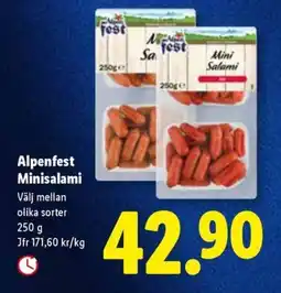 Lidl Alpenfest Minisalami erbjuda