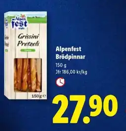 Lidl Alpenfest Brödpinnar erbjuda