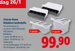 Lidl Livarno Home Behållare/underhylla erbjuda