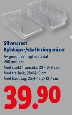 Lidl Silvercrest Kylskåps-/skafferiorganizer erbjuda