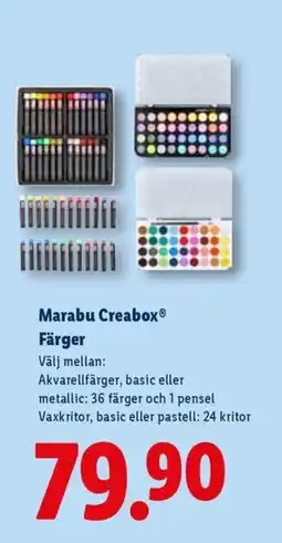 Lidl Marabu Creabox® Färger erbjuda