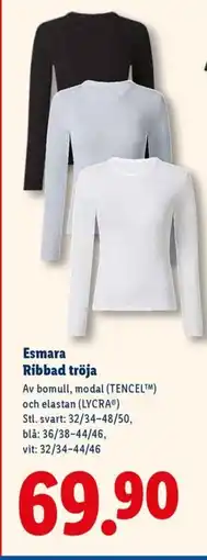 Lidl Esmara Ribbad tröja erbjuda