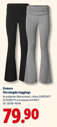Lidl Esmara Utsvängda leggings erbjuda