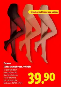 Lidl Esmara Stödstrumpbyxor, 40 DEN erbjuda