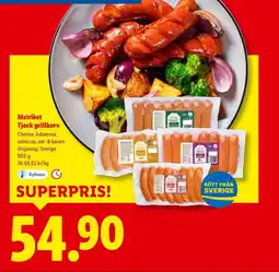 Lidl Matriket Tjock grillkorv erbjuda