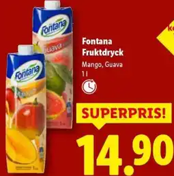 Lidl Fontana Fruktdryck erbjuda