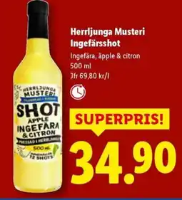 Lidl Herrljunga Musteri Ingefärsshot erbjuda