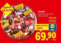 Lidl Lösgodis erbjuda