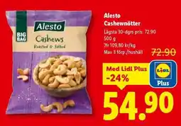 Lidl Alesto Cashewnötter erbjuda