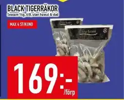 Matdax Black tigerrakor erbjuda