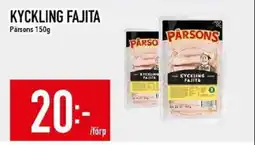 Matdax Pärsons Kyckling fajita erbjuda