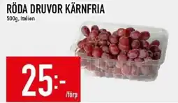 Matdax Röda druvor kärnfria erbjuda