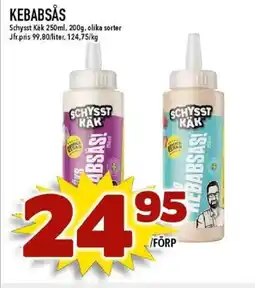 Matdax SCHYSST KÄK Kebabsås erbjuda