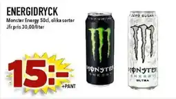 Matdax MONSTER Energidryck erbjuda