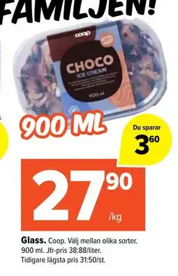 Coop Extra Glass erbjuda